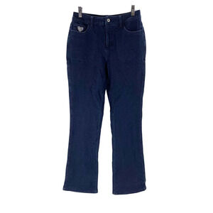 Quacker Factory Dream Jeannes 5-Pocket Boot-Cut Jeans Dark Blue - Tall